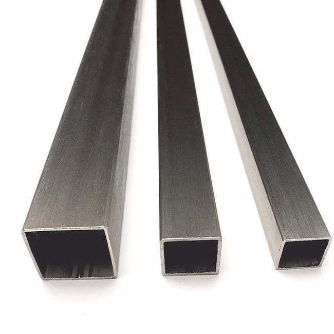 1/2 Inch 1 Inch Black Anodised Aluminium Square Tube Powder Coated